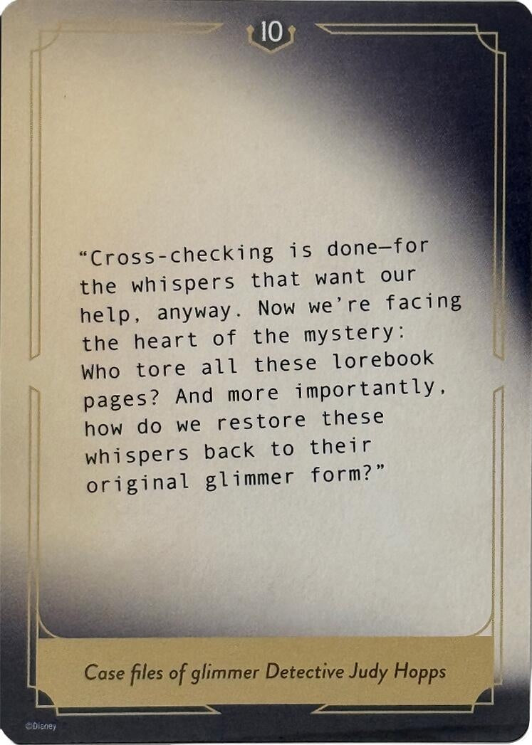 Image for Whispers in the Well Case File Cards (10 of 18) - Disney Lorcana