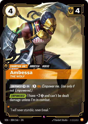 Image for Ambessa, The Wolf (084/166) (Vendetta) (VEN) - Riftbound: League of Legends Trading Card Game