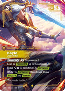 Image for Kayle, Justified (Overnumbered) (185/166) (Vendetta) (VEN) - Riftbound: League of Legends Trading Card Game
