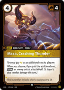 Image for Masa, Crashing Thunder (120/166) (Vendetta) (VEN) - Riftbound: League of Legends Trading Card Game