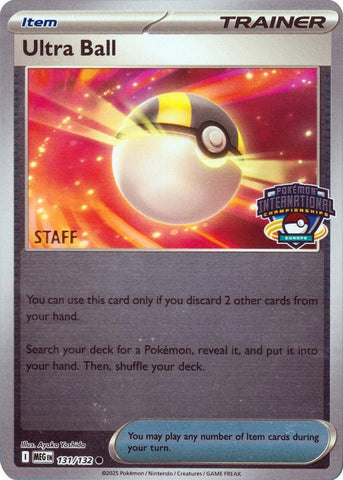 Image for Ultra Ball - 131/132 (Europe International Championship) [Staff] (131/132) (League & Championship Cards) (PR) - Pokemon