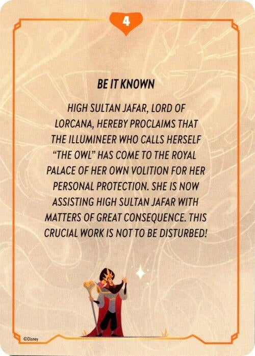 Image for Reign of Jafar Lore Card (4 of 19) (Reign of Jafar) (8) - Disney Lorcana