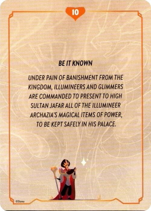 Image for Reign of Jafar Lore Card (10 of 19) (Reign of Jafar) (8) - Disney Lorcana