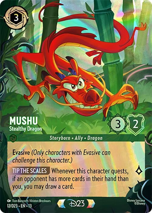 Image for Mushu - Stealthy Dragon (12) (D23 Promos) (D23) - Disney Lorcana