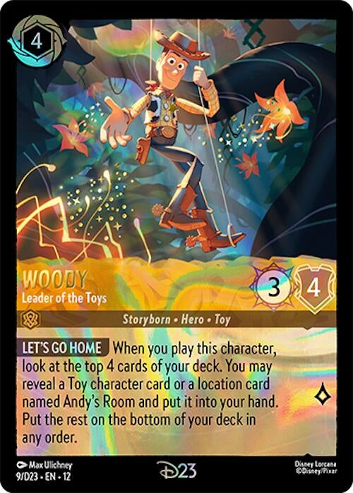 Image for Woody - Leader of the Toys (9) (D23 Promos) (D23) - Disney Lorcana