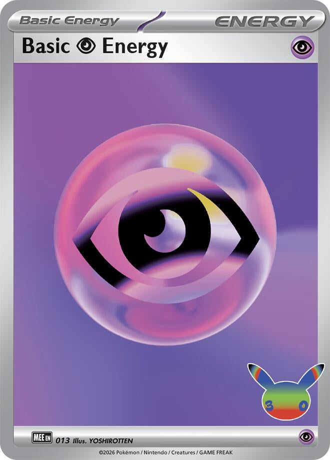 Image for Basic Psychic Energy - 013 (30th Celebration) (013) (MEE: Mega Evolution Energies) (MEE) - Pokemon