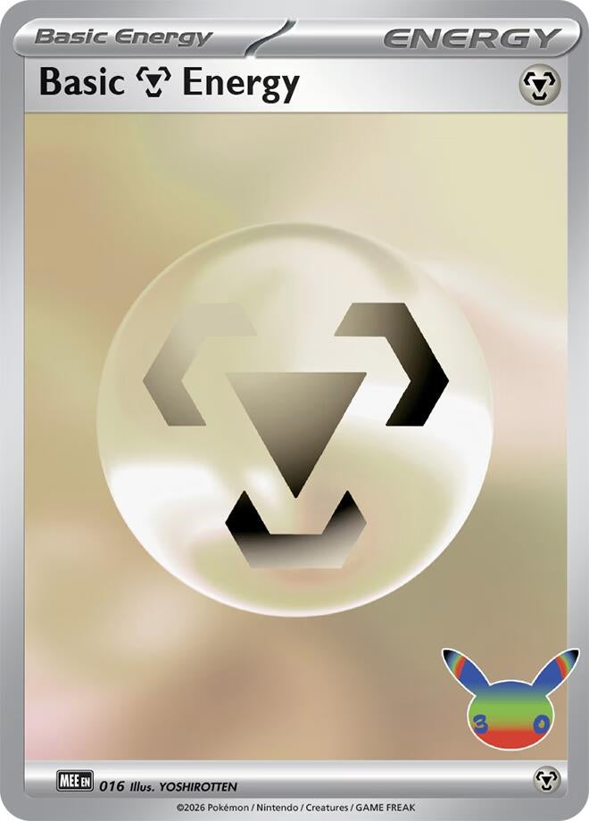 Image for Basic Metal Energy - 016 (30th Celebration) (016) (MEE: Mega Evolution Energies) (MEE) - Pokemon