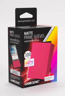 Image for GameGenic Matte Prime Sleeves - Red (100-Pack) - Card Sleeves