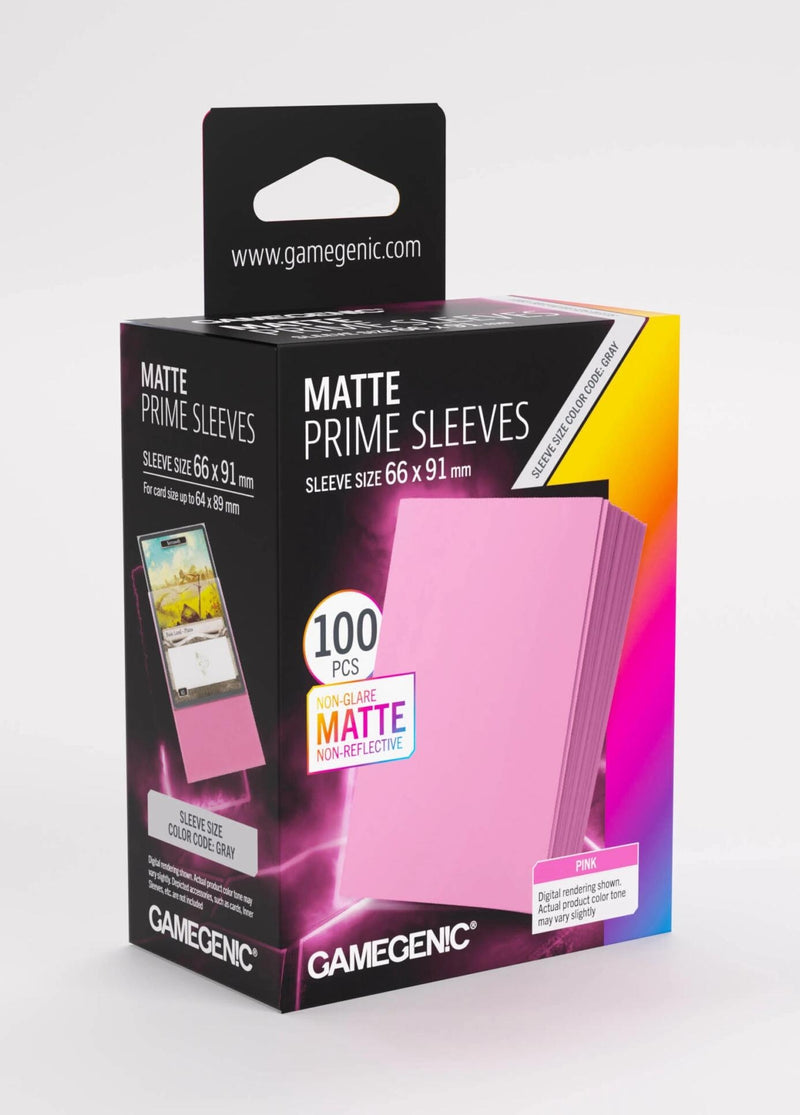 Image for GameGenic Matte Prime Sleeves - Pink (100-Pack) - Card Sleeves