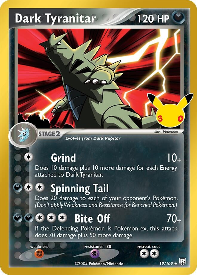 Dark Tyranitar (19/109) (ME: 30th Celebration Classic Collection) Pokemon