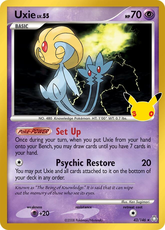 Uxie (43/146) (ME: 30th Celebration Classic Collection) Pokemon