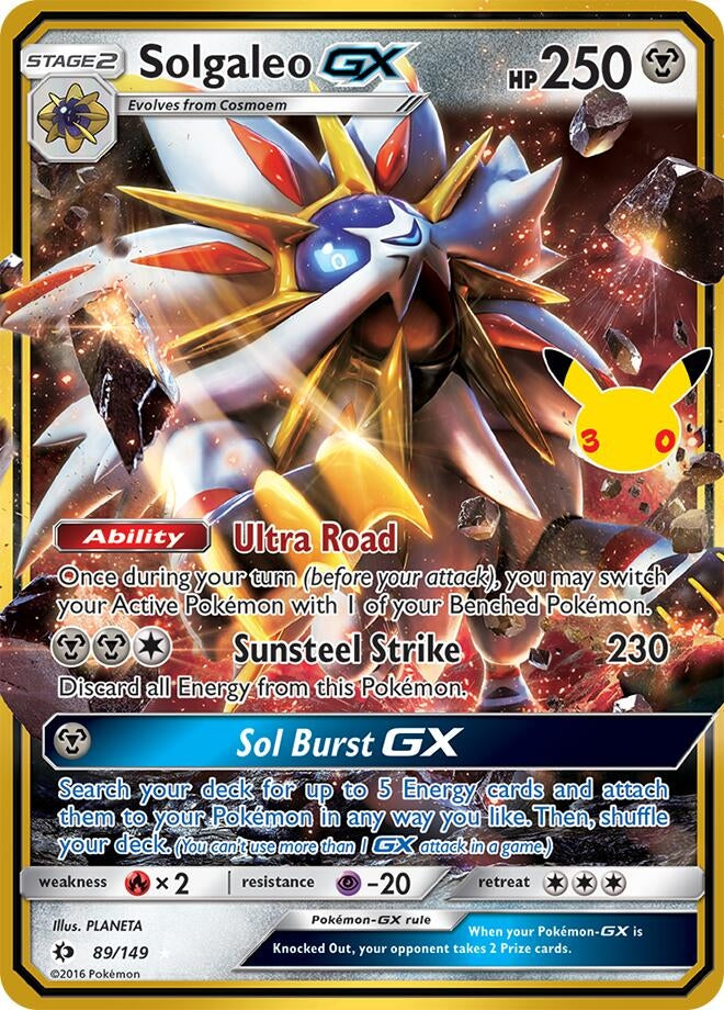 Solgaleo GX (89/149) (ME: 30th Celebration Classic Collection) Pokemon