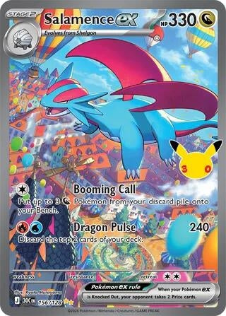 Salamence ex (156/128) (ME: 30th Celebration) Pokemon