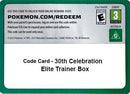 Image for Code Card - 30th Celebration Elite Trainer Box (ME: 30th Celebration) (30C) - Pokemon