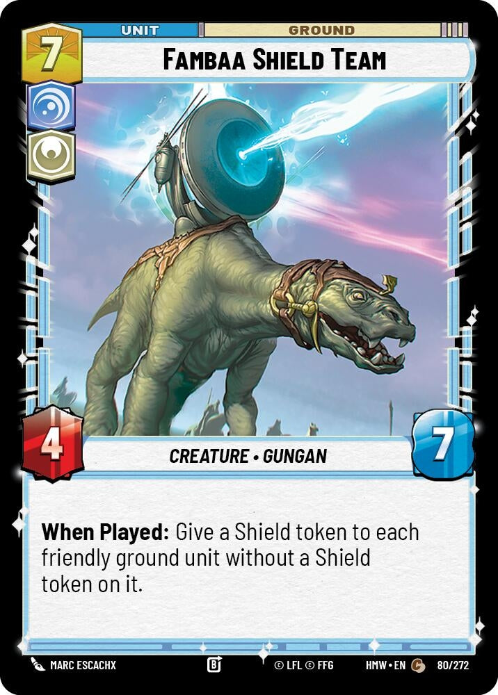 Image for Fambaa Shield Team (80/272) (Homeworlds) (HMW) - Star Wars: Unlimited