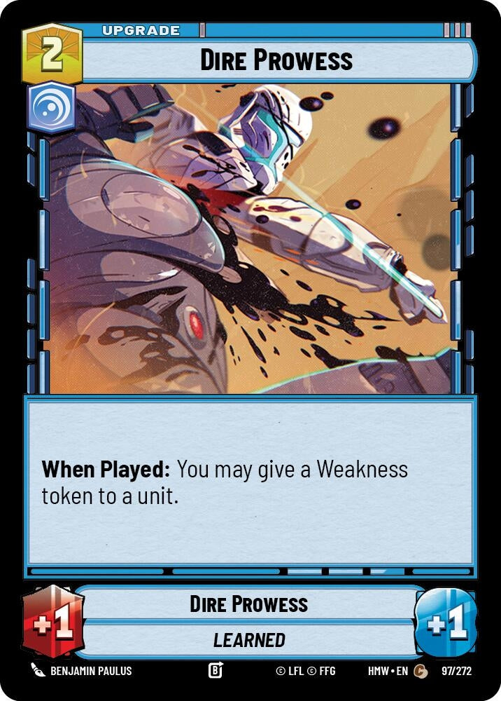 Image for Dire Prowess (97/272) (Homeworlds) (HMW) - Star Wars: Unlimited