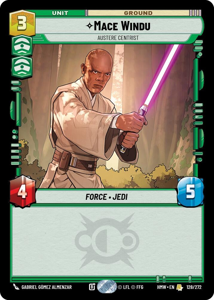 Image for Mace Windu - Austere Centrist (128/272) (Homeworlds) (HMW) - Star Wars: Unlimited
