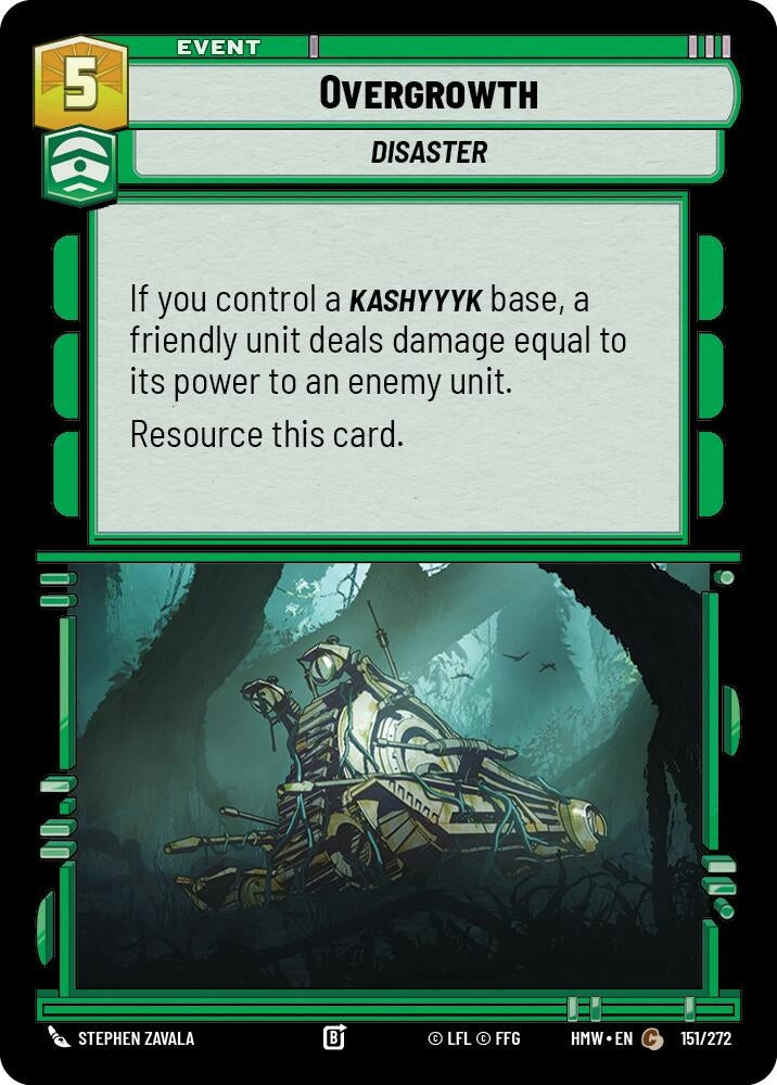 Image for Overgrowth (151/272) (Homeworlds) (HMW) - Star Wars: Unlimited