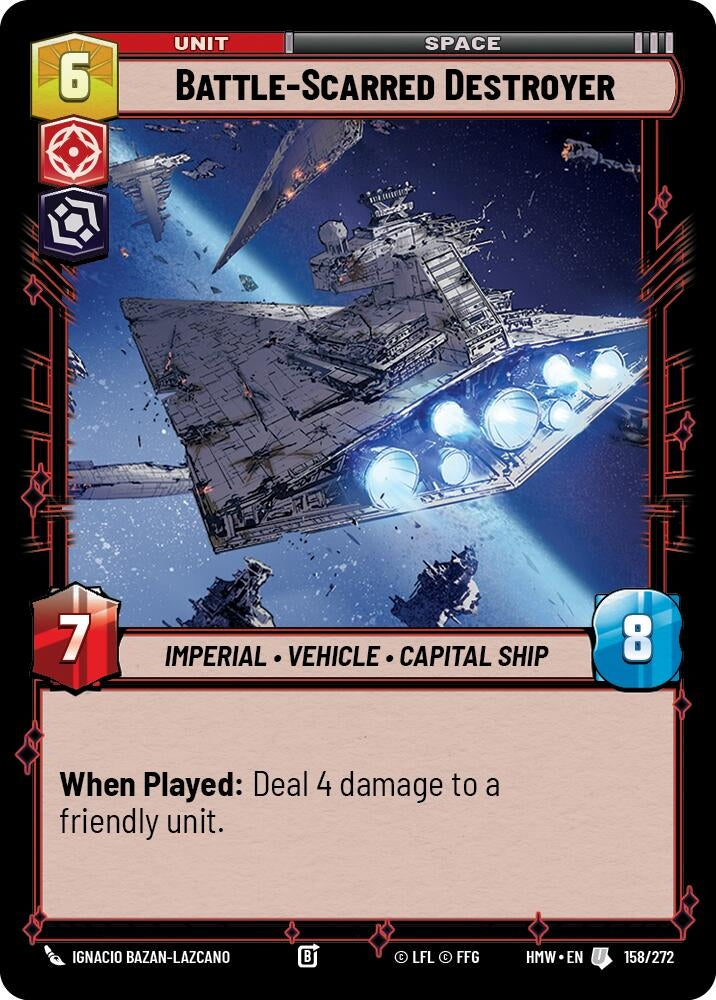Image for Battle-Scarred Destroyer (158/272) (Homeworlds) (HMW) - Star Wars: Unlimited