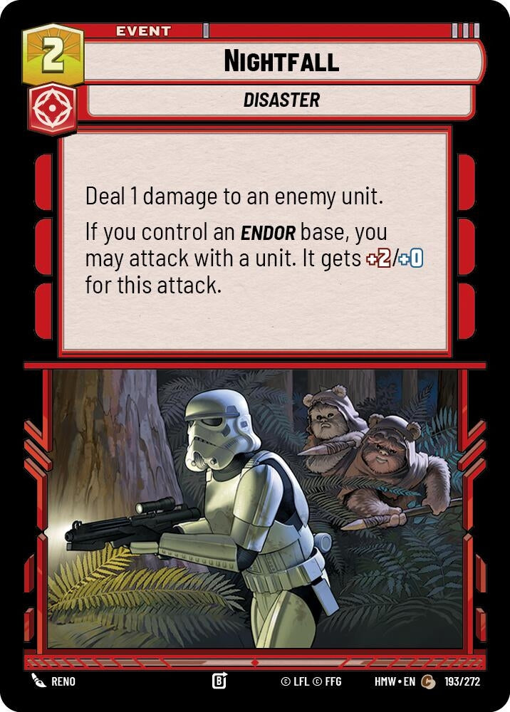 Image for Nightfall (193/272) (Homeworlds) (HMW) - Star Wars: Unlimited