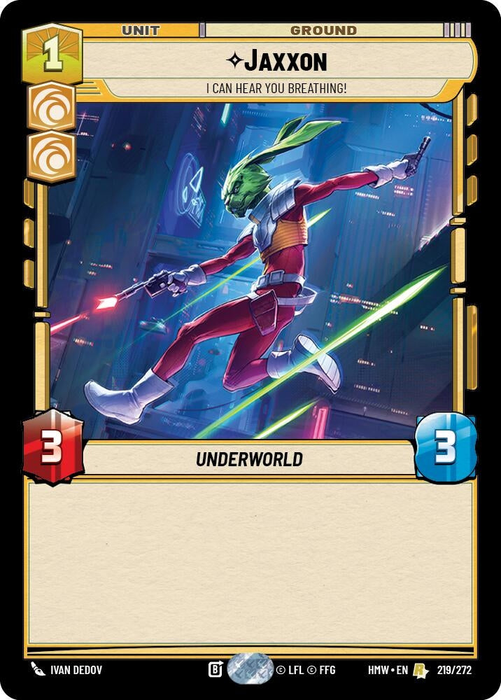 Image for Jaxxon - I Can Hear You Breathing! (219/272) (Homeworlds) (HMW) - Star Wars: Unlimited