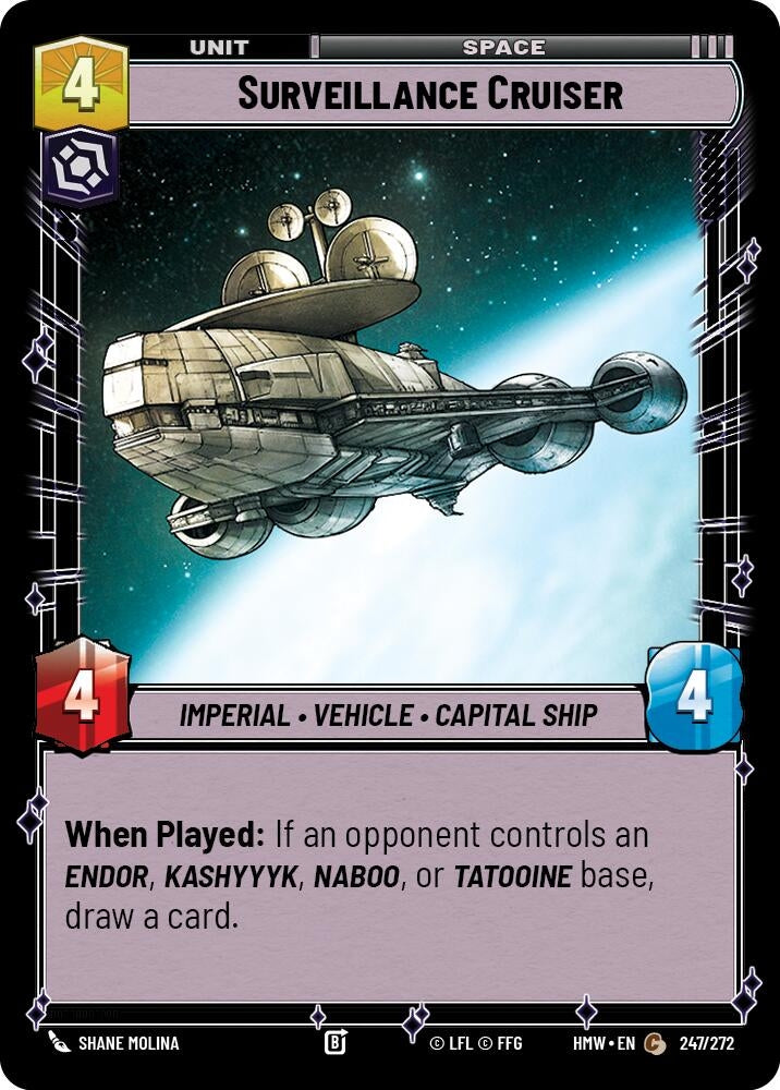 Image for Surveillance Cruiser (247/272) (Homeworlds) (HMW) - Star Wars: Unlimited
