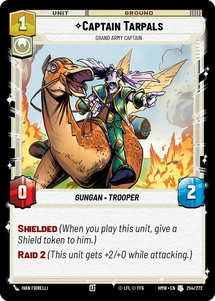 Image for Captain Tarpals - Grand Army Captain (254/272) (Homeworlds) (HMW) - Star Wars: Unlimited