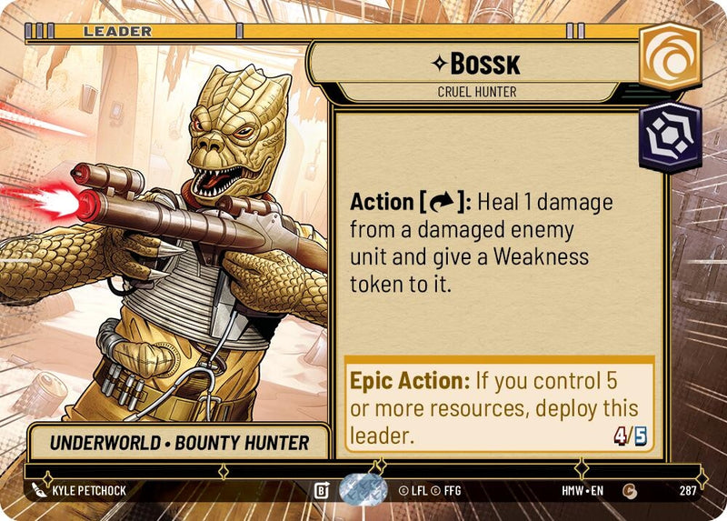 Image for Bossk - Cruel Hunter (Hyperspace) (287) (Homeworlds) (HMW) - Star Wars: Unlimited
