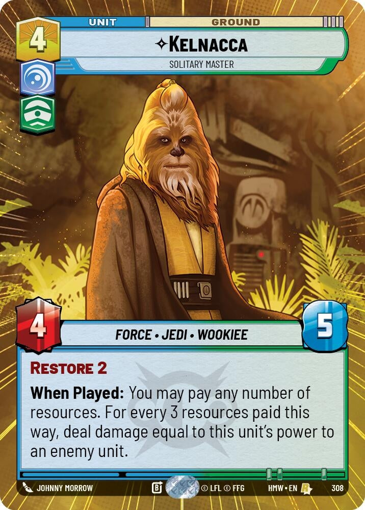 Image for Kelnacca - Solitary Master (Hyperspace) (308) (Homeworlds) (HMW) - Star Wars: Unlimited