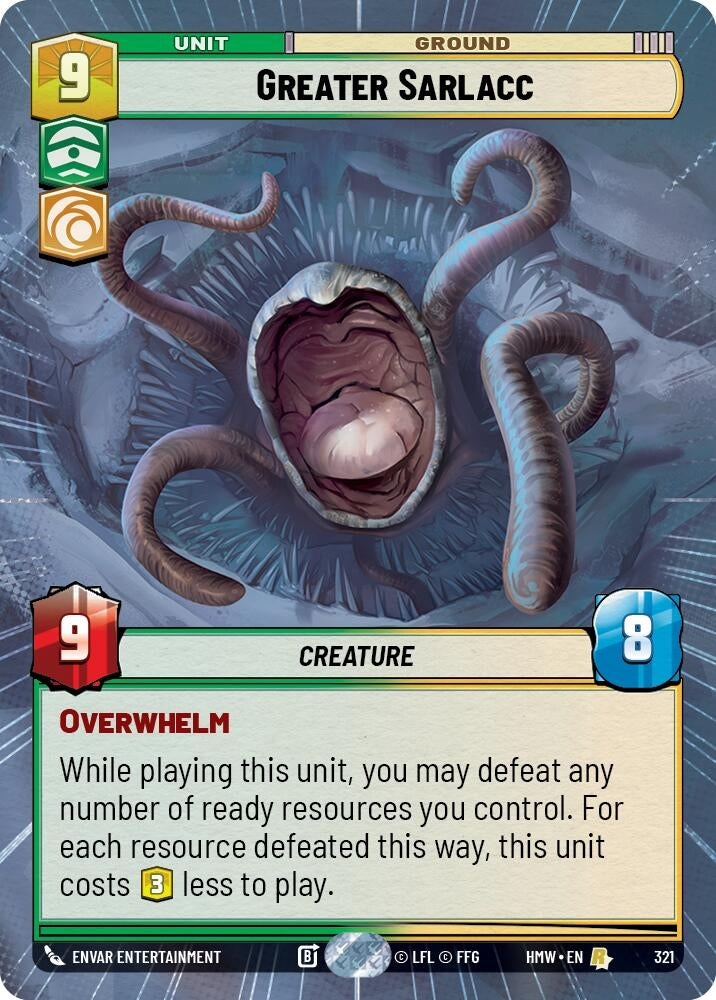 Image for Greater Sarlacc (Hyperspace) (321) (Homeworlds) (HMW) - Star Wars: Unlimited
