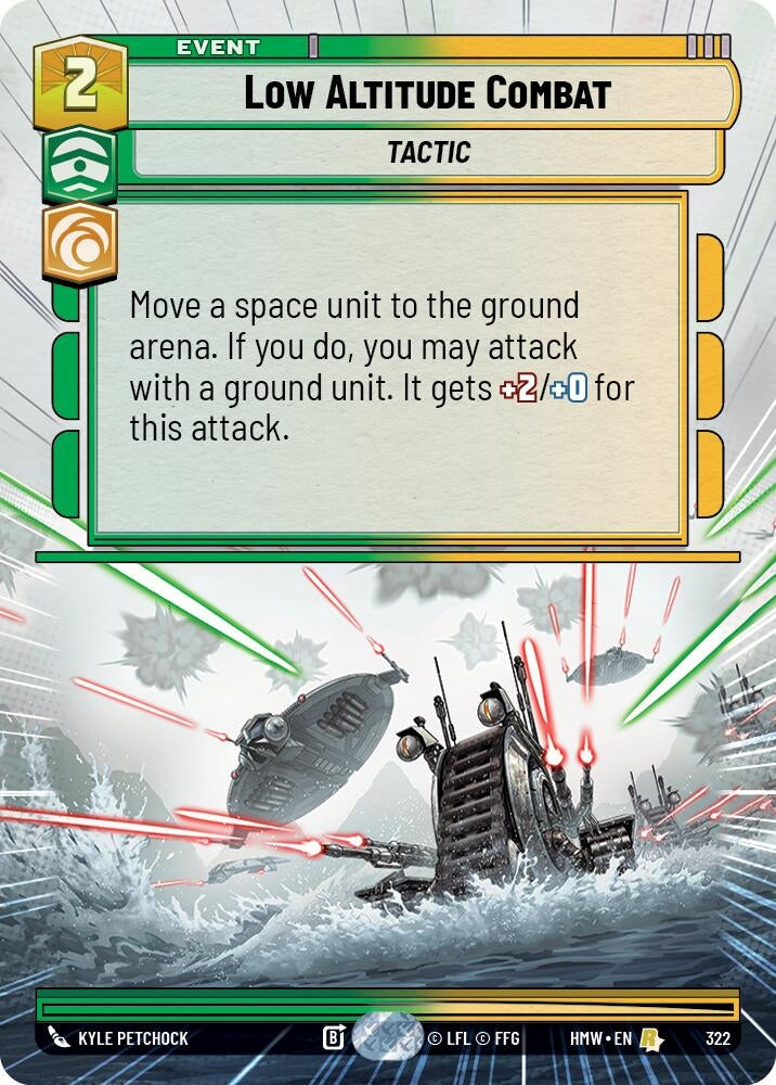 Image for Low Altitude Combat (Hyperspace) (322) (Homeworlds) (HMW) - Star Wars: Unlimited