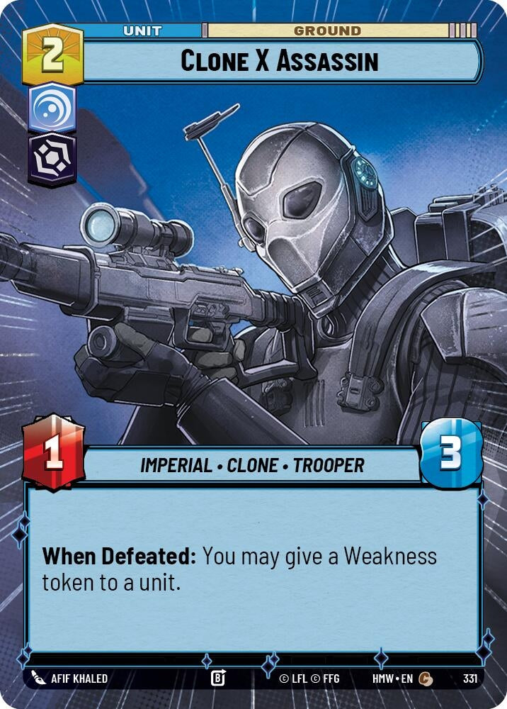 Image for Clone X Assassin (Hyperspace) (331) (Homeworlds) (HMW) - Star Wars: Unlimited