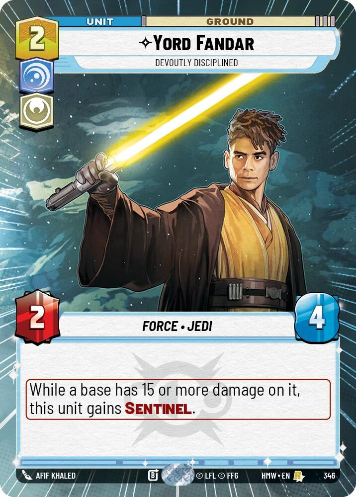Image for Yord Fandar - Devoutly Disciplined (Hyperspace) (346) (Homeworlds) (HMW) - Star Wars: Unlimited