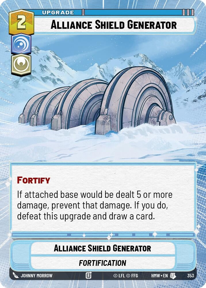 Image for Alliance Shield Generator (Hyperspace) (353) (Homeworlds) (HMW) - Star Wars: Unlimited