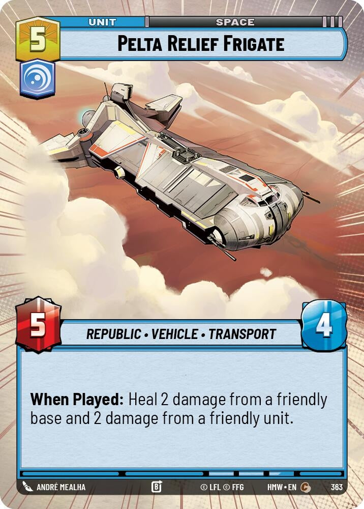 Image for Pelta Relief Frigate (Hyperspace) (363) (Homeworlds) (HMW) - Star Wars: Unlimited