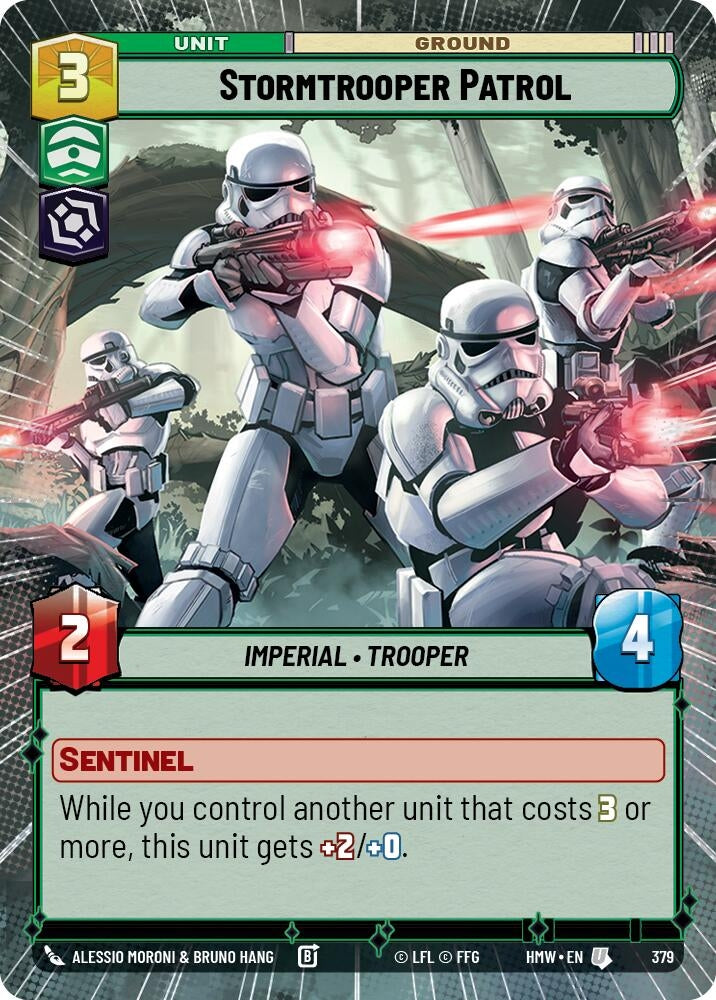 Image for Stormtrooper Patrol (Hyperspace) (379) (Homeworlds) (HMW) - Star Wars: Unlimited