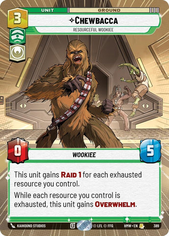 Image for Chewbacca - Resourceful Wookiee (Hyperspace) (389) (Homeworlds) (HMW) - Star Wars: Unlimited