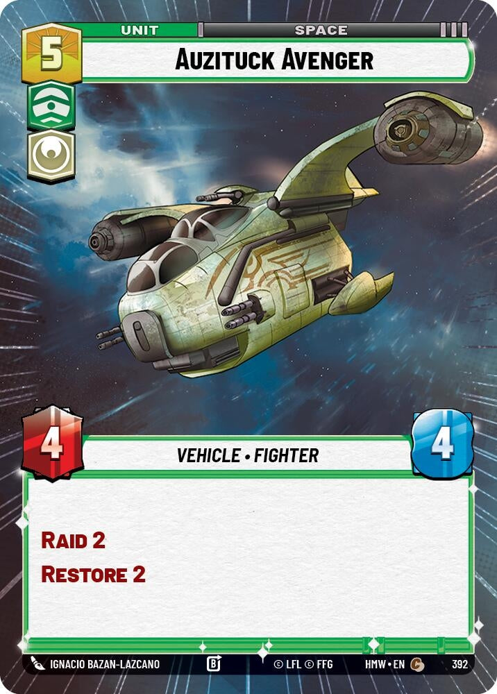 Image for Auzituck Avenger (Hyperspace) (392) (Homeworlds) (HMW) - Star Wars: Unlimited