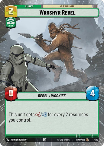Image for Wroshyr Rebel (Hyperspace) (405) (Homeworlds) (HMW) - Star Wars: Unlimited