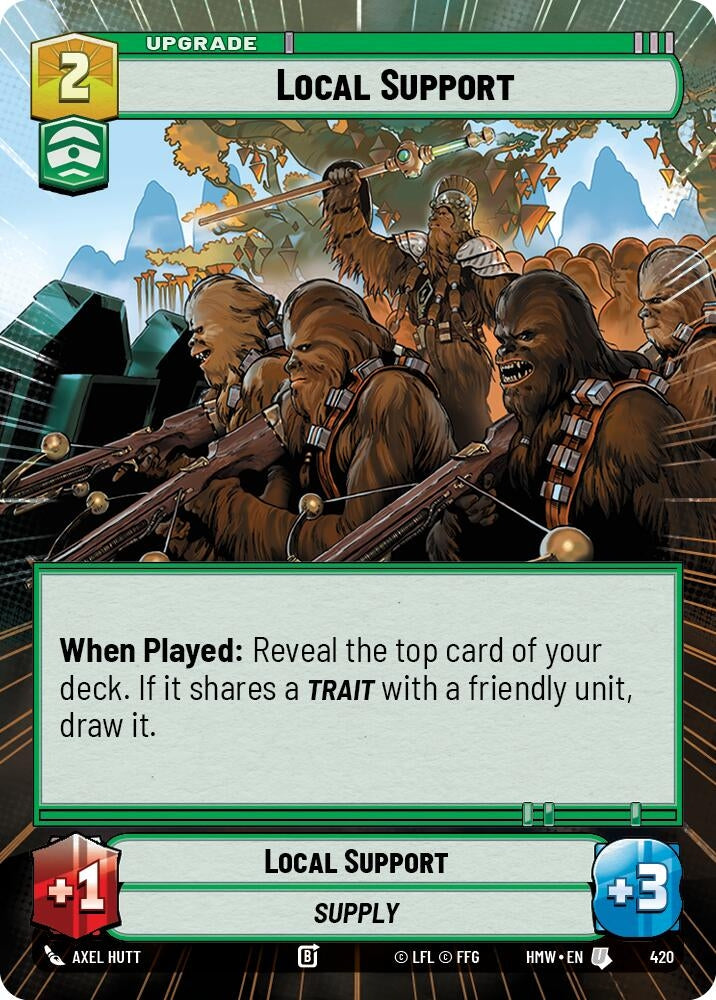 Image for Local Support (Hyperspace) (420) (Homeworlds) (HMW) - Star Wars: Unlimited