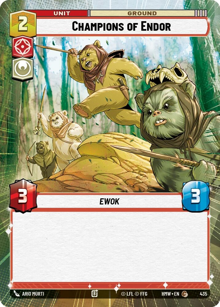 Image for Champions of Endor (Hyperspace) (435) (Homeworlds) (HMW) - Star Wars: Unlimited