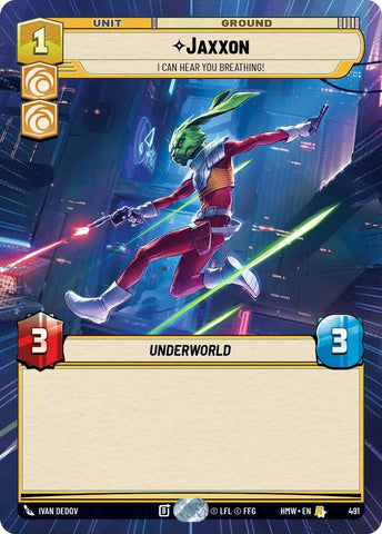 Image for Jaxxon - I Can Hear You Breathing! (Hyperspace) (491) (Homeworlds) (HMW) - Star Wars: Unlimited