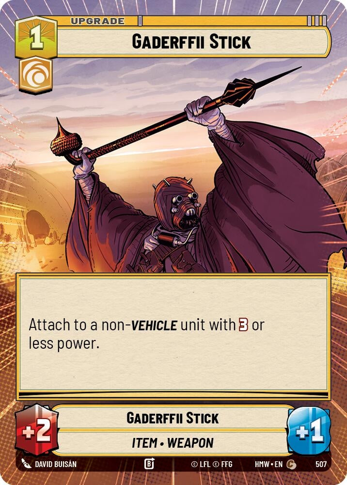 Image for Gaderffii Stick (Hyperspace) (507) (Homeworlds) (HMW) - Star Wars: Unlimited