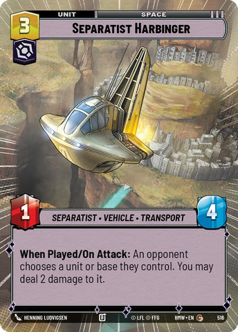 Image for Separatist Harbinger (Hyperspace) (516) (Homeworlds) (HMW) - Star Wars: Unlimited