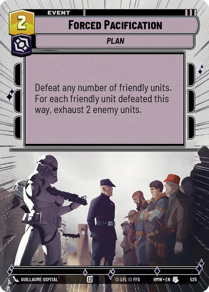 Image for Forced Pacification (Hyperspace) (525) (Homeworlds) (HMW) - Star Wars: Unlimited