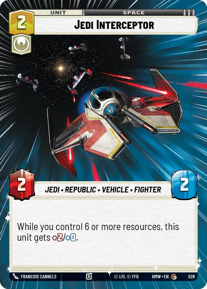 Image for Jedi Interceptor (Hyperspace) (528) (Homeworlds) (HMW) - Star Wars: Unlimited