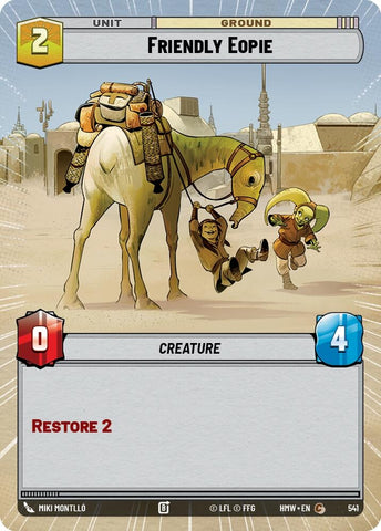 Image for Friendly Eopie (Hyperspace) (541) (Homeworlds) (HMW) - Star Wars: Unlimited