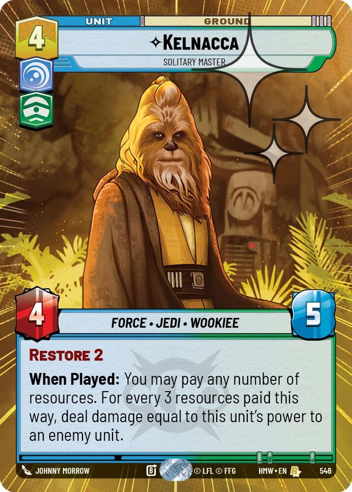 Image for Kelnacca - Solitary Master (Hyperspace Foil) (546) (Homeworlds) (HMW) - Star Wars: Unlimited