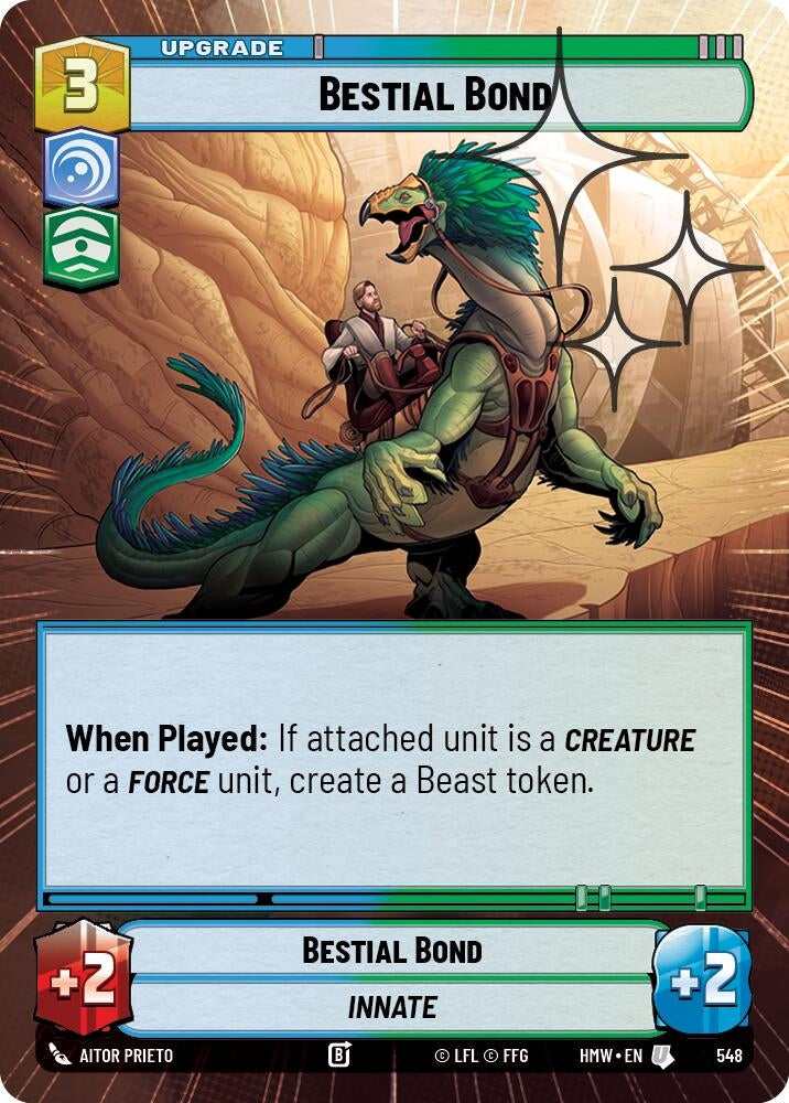 Image for Bestial Bond (Hyperspace Foil) (548) (Homeworlds) (HMW) - Star Wars: Unlimited