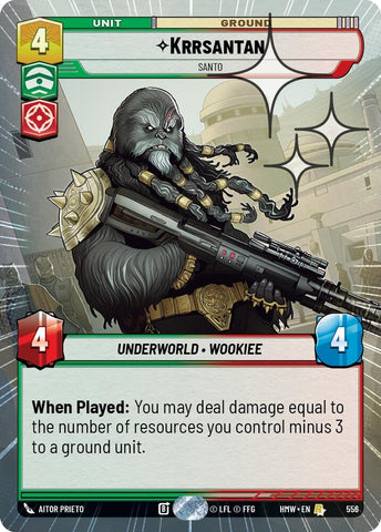 Image for Krrsantan - Santo (Hyperspace Foil) (556) (Homeworlds) (HMW) - Star Wars: Unlimited
